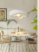Modern Minimalist Wabi Sabi Pendant Light Organic Texture Resin Style Hanging Lamp for Dining