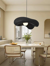 Modern Minimalist Wabi Sabi Pendant Light Organic Texture Resin Style Hanging Lamp for Dining