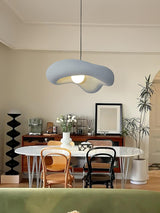 Modern Minimalist Wabi Sabi Pendant Light Organic Texture Resin Style Hanging Lamp for Dining