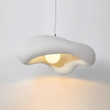 Modern Minimalist Wabi Sabi Pendant Light Organic Texture Resin Style Hanging Lamp for Dining
