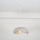 Modern Minimalist Wabi Sabi Pendant Light Organic Texture Resin Style Hanging Lamp for Dining
