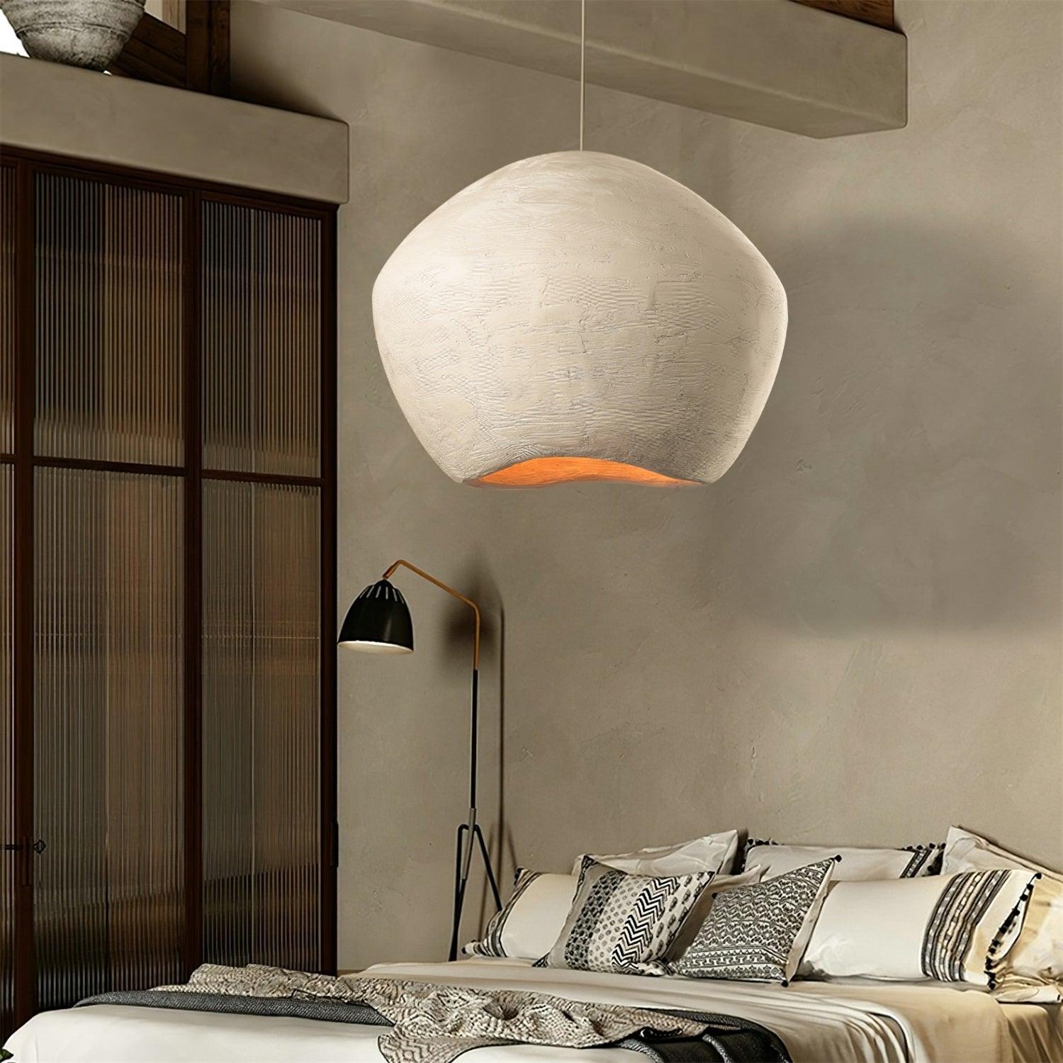 Modern Minimalist White Dome Pendant Light for Living Room and Dining Room