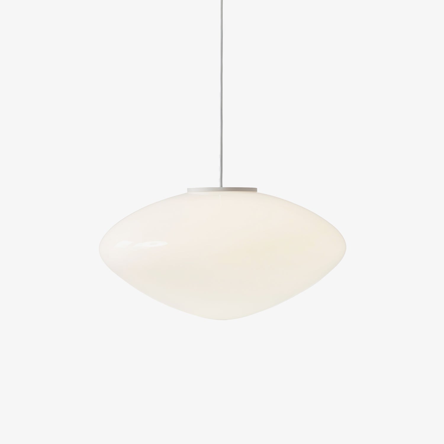 Modern Mist Glass Pendant Light with Alabaster Shade for Kitchen and Dining Room