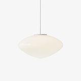 Modern Mist Glass Pendant Light with Alabaster Shade for Kitchen and Dining Room
