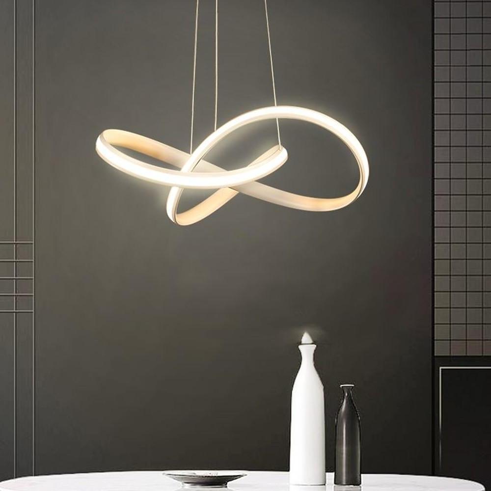 Modern Mobius Strip LED Pendant Light Geometric Ring Ceiling Chandelier for Living Room