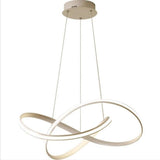 Modern Mobius Strip LED Pendant Light Geometric Ring Ceiling Chandelier for Living Room