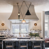 Modern Modular Geometric Chandelier Artistic Glass and Metal Pendant Light