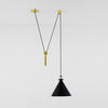 Modern Modular Geometric Chandelier Artistic Glass and Metal Pendant Light