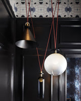 Modern Modular Geometric Chandelier Artistic Glass and Metal Pendant Light