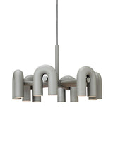 Modern Modular U Shape LED Chandelier Adjustable Geometric Multi Head Ceiling Light Fixture