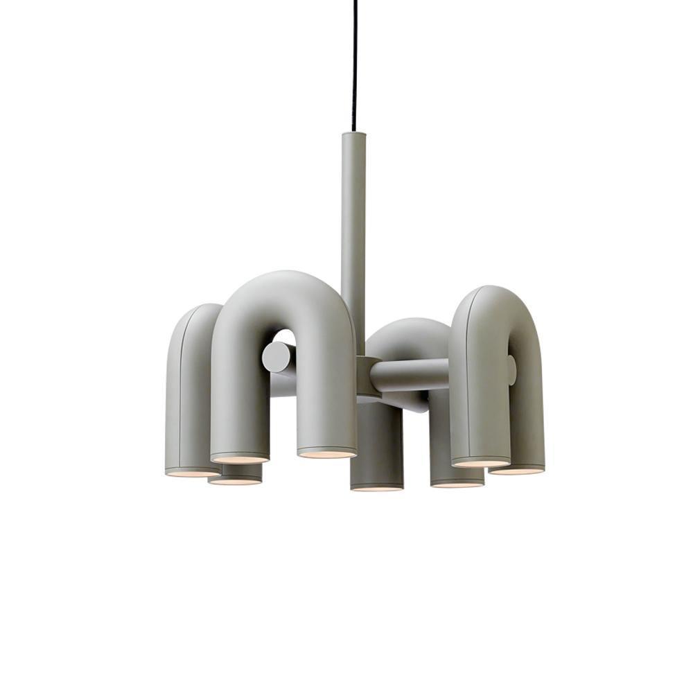 Modern Modular U Shape LED Chandelier Adjustable Geometric Multi Head Ceiling Light Fixture