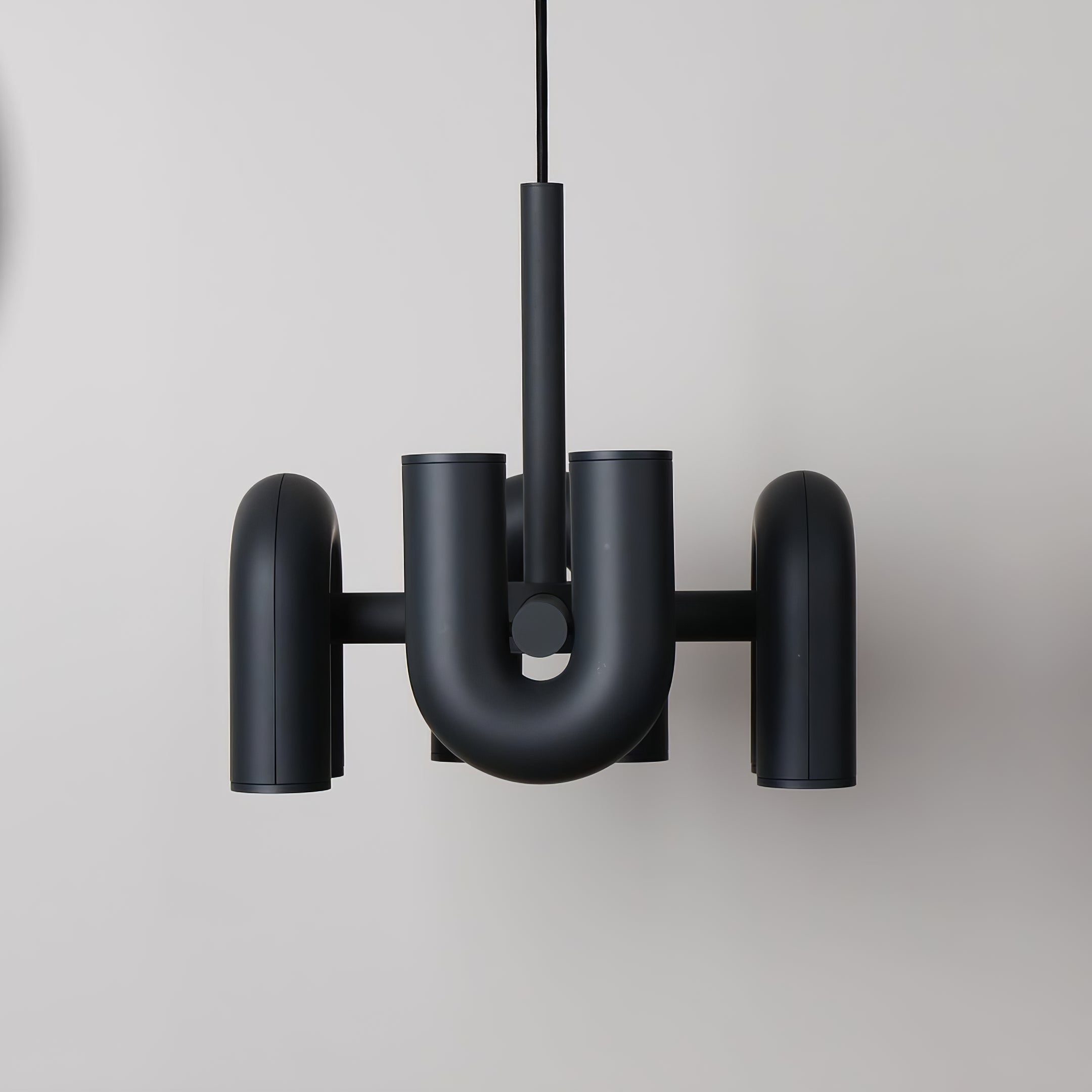 Modern Modular U Shape LED Chandelier Adjustable Geometric Multi Head Ceiling Light Fixture