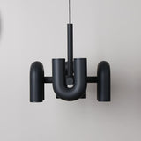 Modern Modular U Shape LED Chandelier Adjustable Geometric Multi Head Ceiling Light Fixture