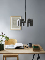 Modern Modular U Shape LED Chandelier Adjustable Geometric Multi Head Ceiling Light Fixture