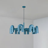 Modern Modular U Shape LED Chandelier Adjustable Geometric Multi Head Ceiling Light Fixture