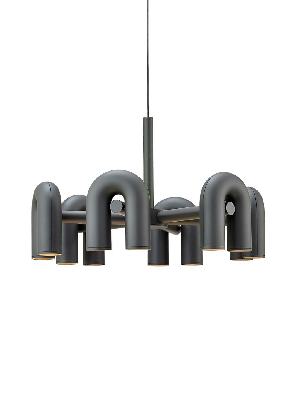Modern Modular U Shape LED Chandelier Adjustable Geometric Multi Head Ceiling Light Fixture