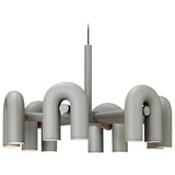 Modern Modular U Shape LED Chandelier Adjustable Geometric Multi Head Ceiling Light Fixture