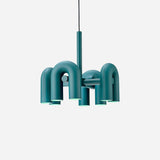 Modern Modular U Shape LED Chandelier Adjustable Geometric Multi Head Ceiling Light Fixture