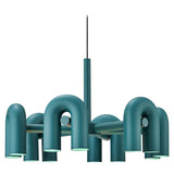 Modern Modular U Shape LED Chandelier Adjustable Geometric Multi Head Ceiling Light Fixture
