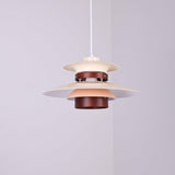 Modern Modulo Layered Metal and Dark Oak Wood Pendant Light for Dining Areas