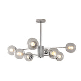 Modern Molecular Glass Globe Chandelier with 3 Step Dimming for Dining Room and Bedroom