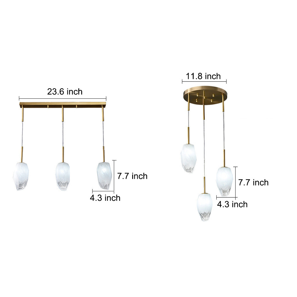Modern Molecular LED Sputnik Chandelier Gold Glass Globe Dining Room Pendant Light