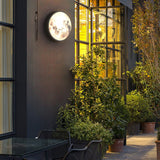 Modern Moon Design LED Outdoor Wall Light Waterproof Exterior Garden Sconce for Residential Villa
