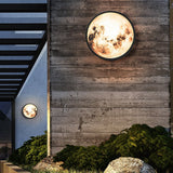 Modern Moon Design LED Outdoor Wall Light Waterproof Exterior Garden Sconce for Residential Villa