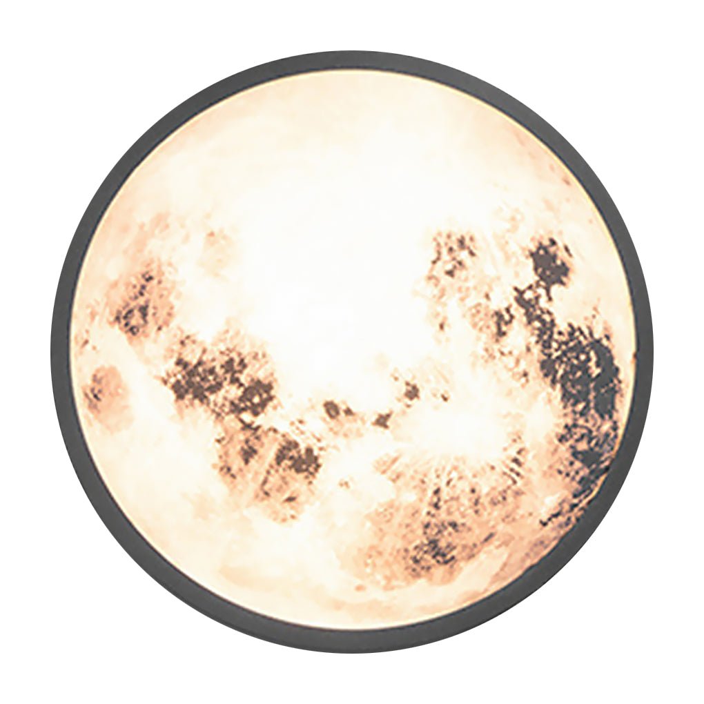 Modern Moon Design LED Outdoor Wall Light Waterproof Exterior Garden Sconce for Residential Villa