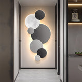 Modern Moon Design LED Wall Sconce Planetary Art Lighting with Remote Control and USB Power