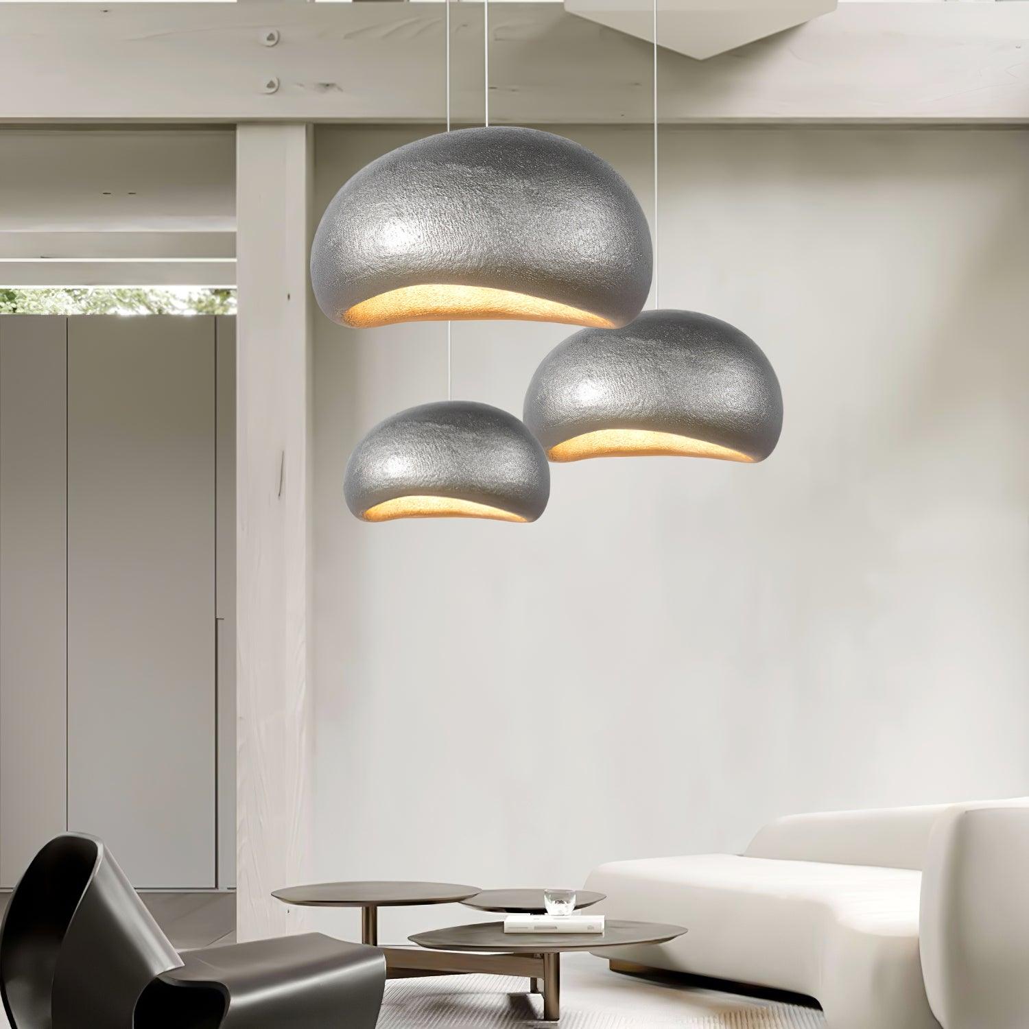 Modern Moon Inspired Artistic Pendant Light Khmara Style for Kitchen Island and Dining Room