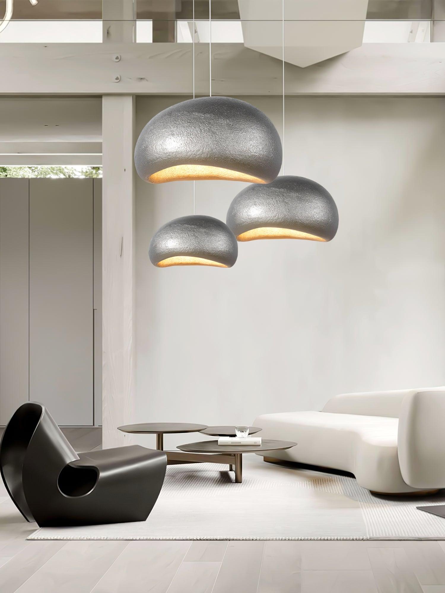 Modern Moon Inspired Artistic Pendant Light Khmara Style for Kitchen Island and Dining Room