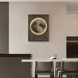 Modern Moon Integrated LED Lighted Electric Meter Box Cover Decorative Painting Art