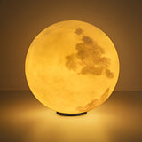 Modern Moon Shaped LED Outdoor Pillar Light Waterproof Solar Post Lamp for Yard
