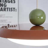 Modern Morandi Layered Pendant Lamp with Adjustable Swing Arm LED Acrylic Hanging Light