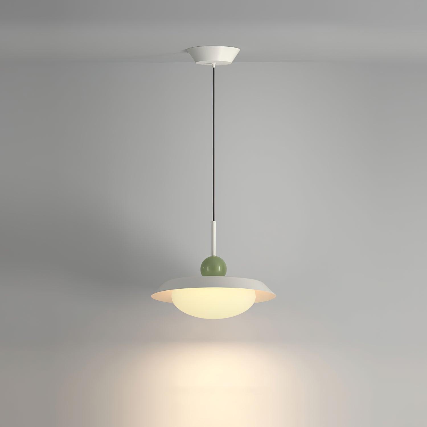 Modern Morandi Layered Pendant Lamp with Adjustable Swing Arm LED Acrylic Hanging Light
