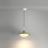 Modern Morandi Layered Pendant Lamp with Adjustable Swing Arm LED Acrylic Hanging Light