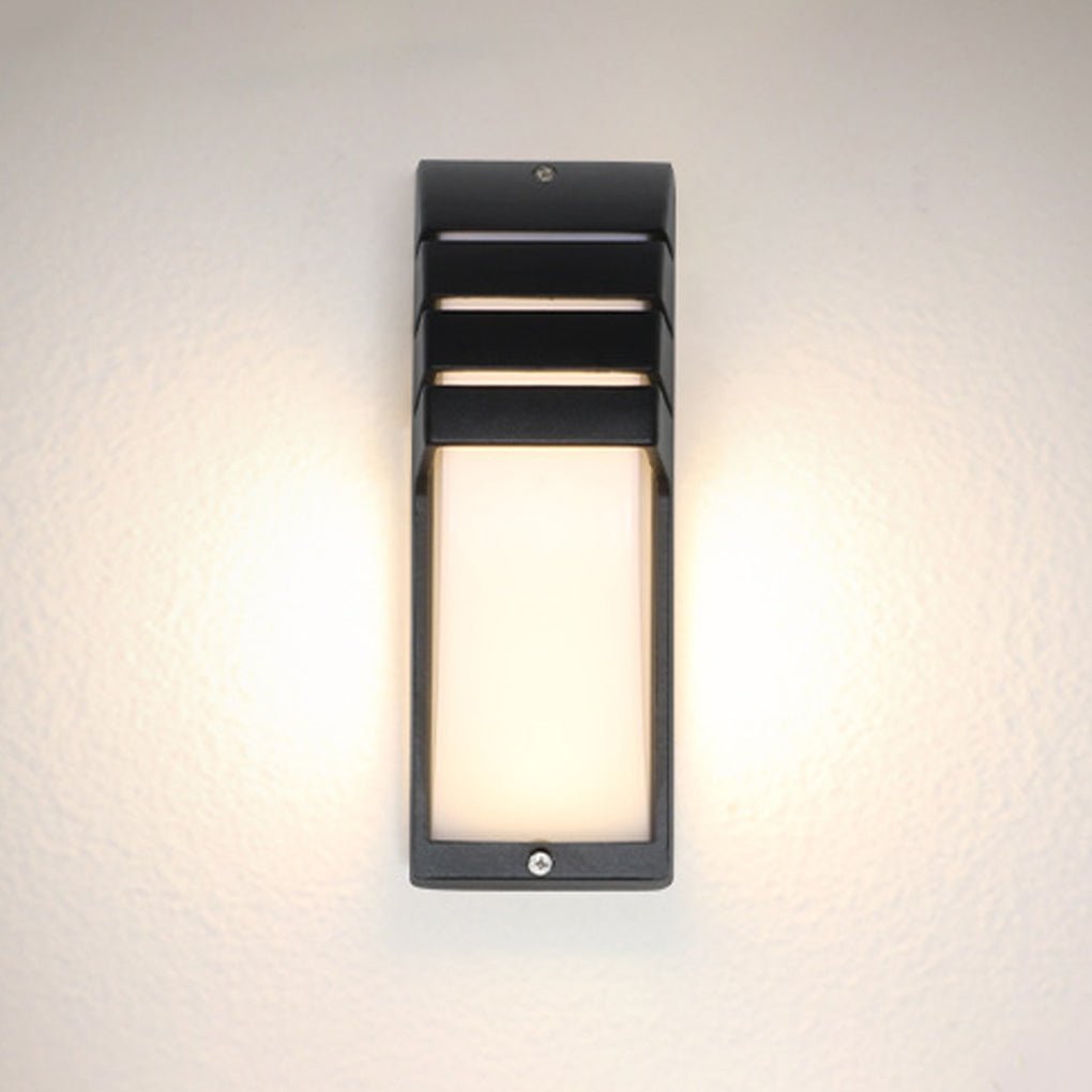 Modern Motion Sensor LED Wall Light Waterproof Outdoor Sconce for Garden and Patio