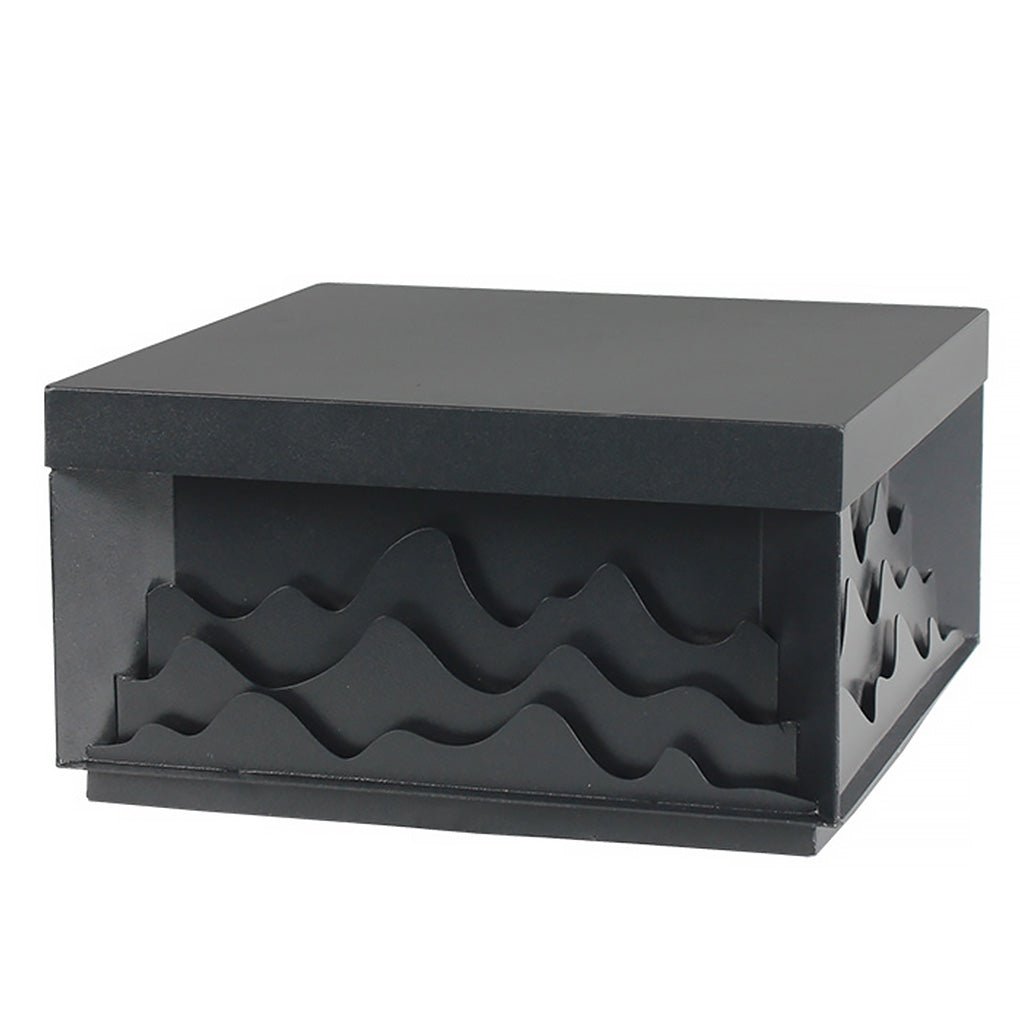 Modern Mountain Shape Outdoor Post Light IP65 Waterproof Garden Landscape Pillar Lamp LED Warm White