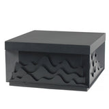 Modern Mountain Shape Outdoor Post Light IP65 Waterproof Garden Landscape Pillar Lamp LED Warm White
