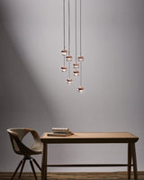 Modern Multi Head Glass Sphere LED Pendant Light for Restaurant and Home Decor