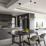 Modern Multi Head Glass Sphere LED Pendant Light for Restaurant and Home Decor