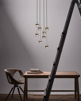 Modern Multi Head Glass Sphere LED Pendant Light for Restaurant and Home Decor