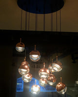 Modern Multi Head Glass Sphere LED Pendant Light for Restaurant and Home Decor