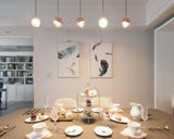 Modern Multi Head Glass Sphere LED Pendant Light for Restaurant and Home Decor