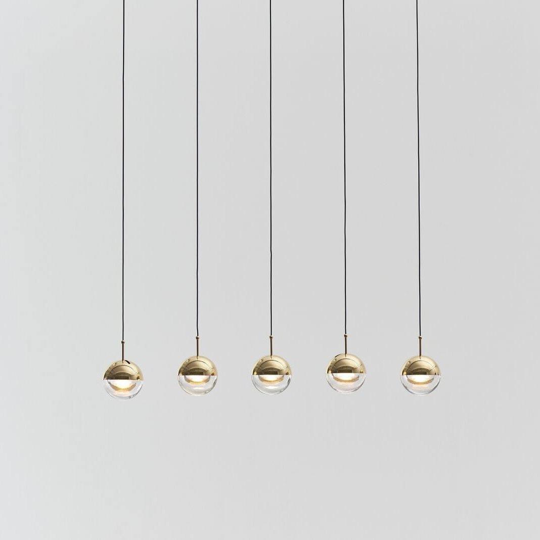 Modern Multi Head Glass Sphere LED Pendant Light for Restaurant and Home Decor