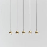 Modern Multi Head Glass Sphere LED Pendant Light for Restaurant and Home Decor