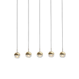 Modern Multi Head Glass Sphere LED Pendant Light for Restaurant and Home Decor