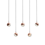 Modern Multi Head Glass Sphere LED Pendant Light for Restaurant and Home Decor