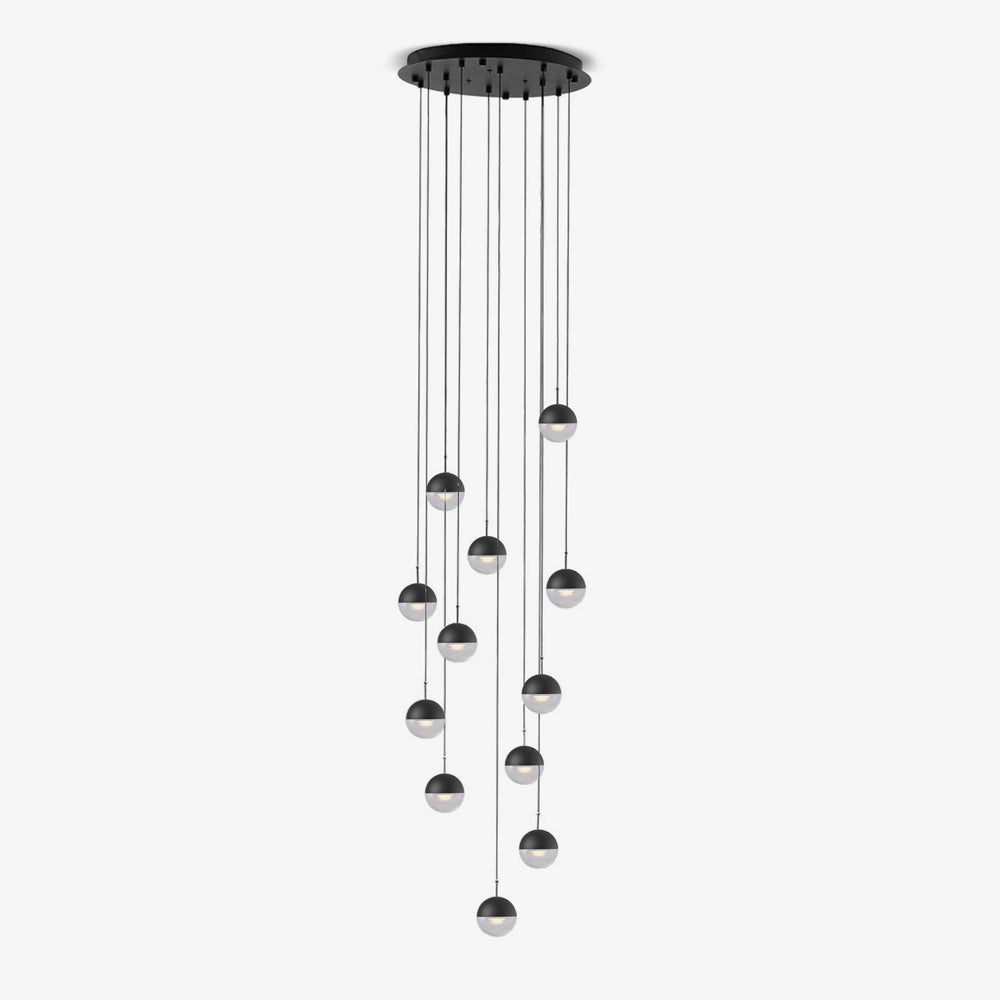 Modern Multi Head Glass Sphere LED Pendant Light for Restaurant and Home Decor